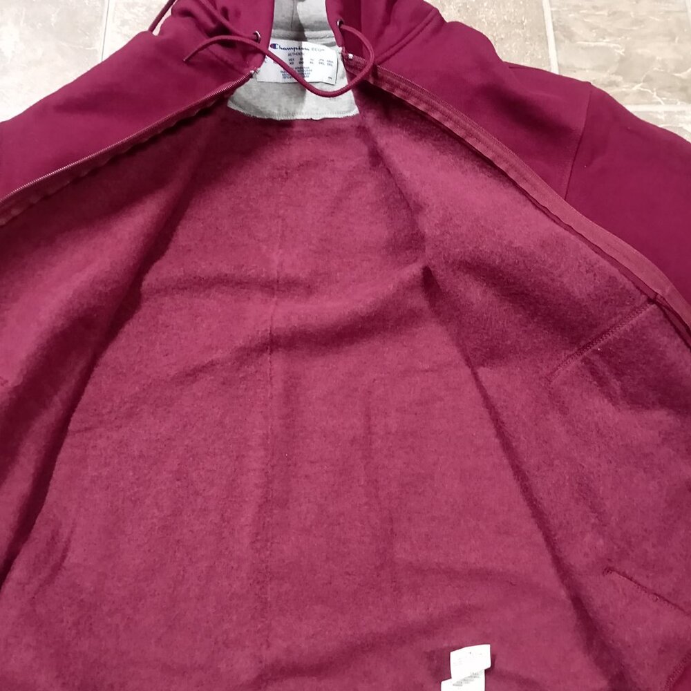 Champion Full Zippered Hooded Mens Sweatshirt NWT XL - Picture 7 of 8